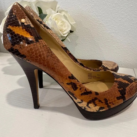 Coach Buffy Python/Snake Print High Heels Size 9.5 - Picture 10 of 16